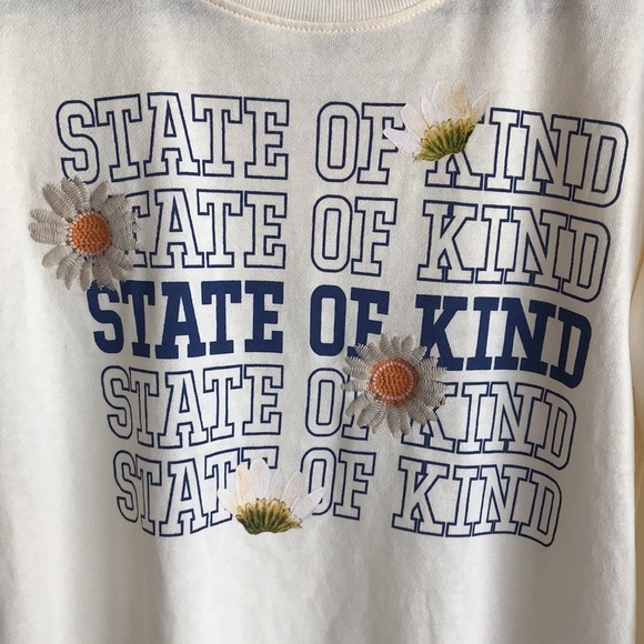 Doe “State of Kind” long sleeve cream top, size M - Picture 2 of 14